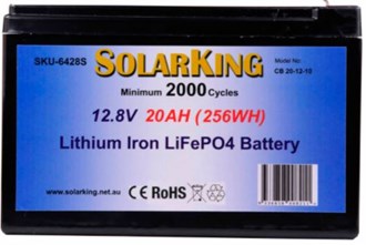 Solarking 20AH 12.8V Lithium Battery CB-20-12-10