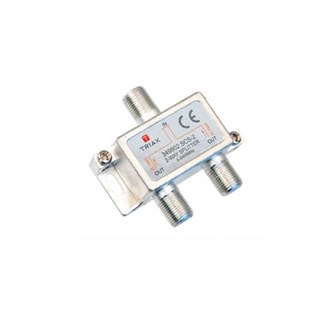 Triax SCS 2 Silver Series 2.4GHz Splitter: 2 Way (5-2400MHz, DC/AC Pass, Loss 5.5dB @ 2.15GHz)