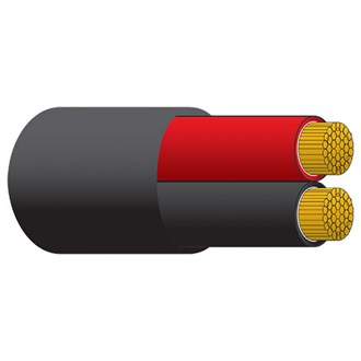 OEX 4mm Twin Core Red/Black