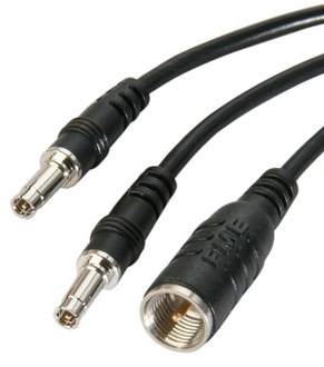 FME M to TS9 x 2 (Straight)