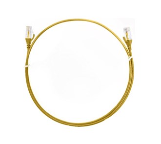 8ware CAT6 Ultra Thin Slim Cable 1m Yellow