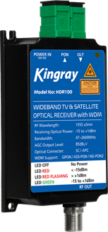 Kingray KOR100X Optical Fibre Recevier with WDM - GPON & XGS-PON