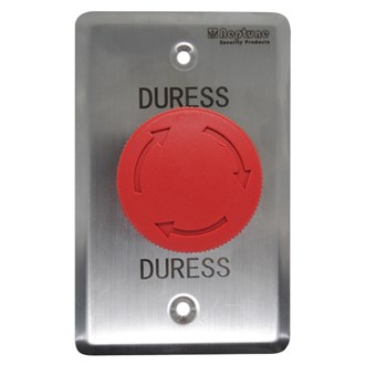 Neptune DURESS,Latching,ANSI,NO/NC/C,0.9mm SS,M/room,Red
