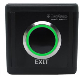 NEPTUNE INFRARED TOUCHLESS EXIT BUTTON IN SQUARE CASE, IP65