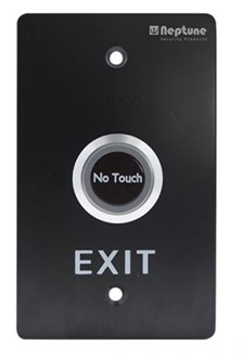 Neptune Touchless Exit,ANSI,NO/NC/C,LED,1.7mm SS,12-24V,BLACK