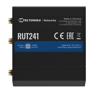 Teltonika RUT241 - Instant LTE Failover | Compact and Powerful Industrial 4G LTE Router/Firewall - Includes WiFi - Internet Failover + LTE Passthrough