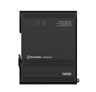 Teltonika DIN Rail Ethernet Switch, 4x Gigabit Ethernet with speeds of up to 1000 Mbpsl, Wide range of voltages