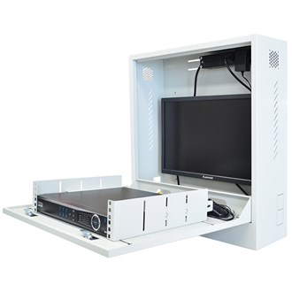 CCTV Cabinet Vertical Wall Mount SECCAB  with monitor bracket