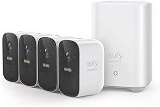 Eufy Cam 2c Pro 2K Security Kit 4 Pack - 4x2K Eufy Camera Units + 1xAI Homebase2 Unit