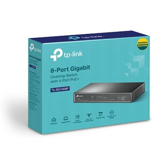 TP-Link (TL-SG1008P) 8-Port Gigabit Desktop Switch with 4-Port PoE