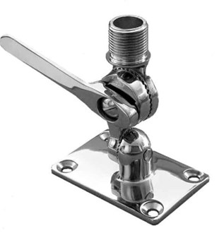 Blackhawk Marine Antenna Mount - Stainless Steel - Adjustable 