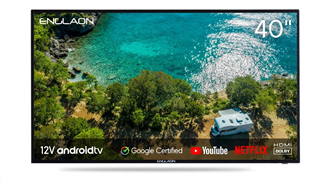 ENGLAON 40’’ Full HD Smart 12V TV With Built-in Chromecast and Bluetooth Android 11